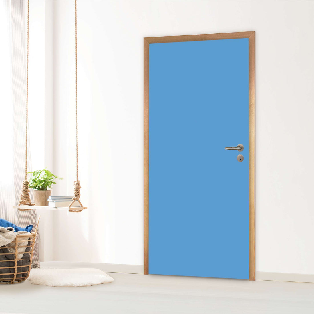 Türfolie Kinderzimmer - Blau Light (Innen-/Außenfläche)