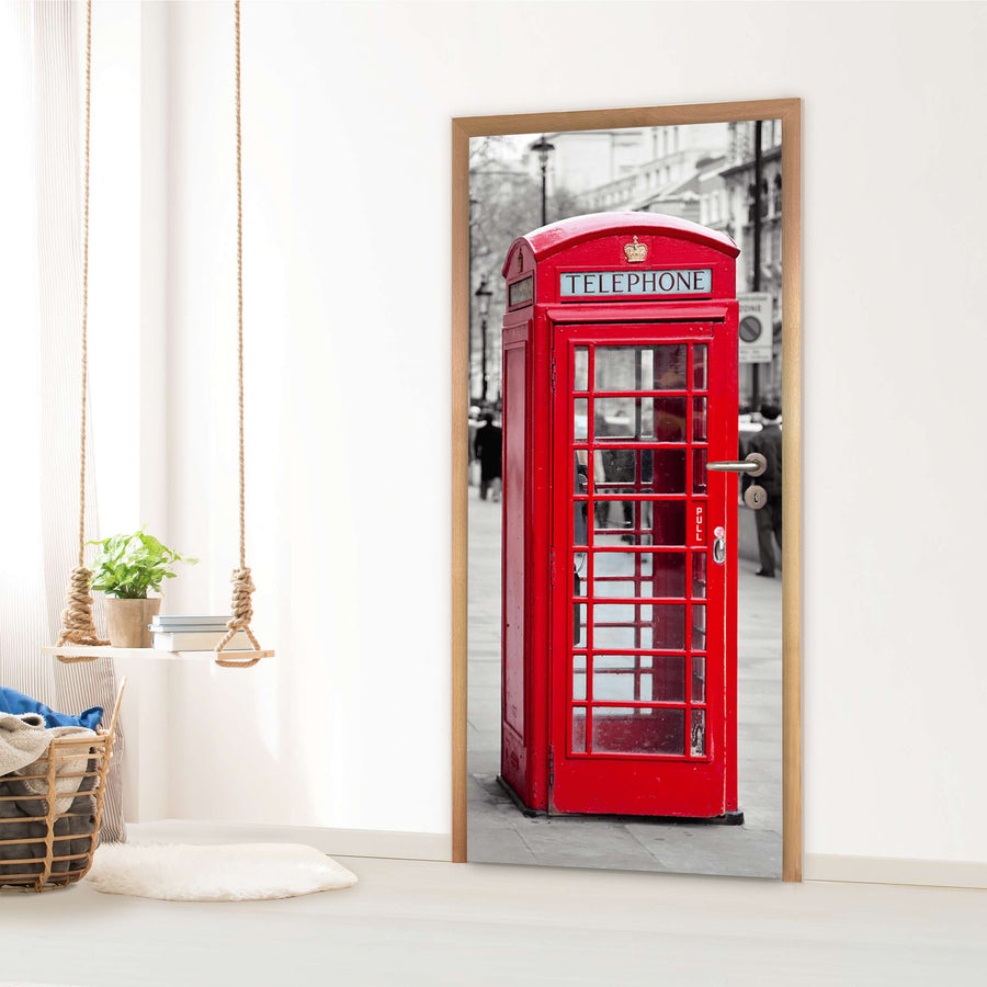 Türfolie Kinderzimmer - Phone Box (Innen-/Außenfläche)