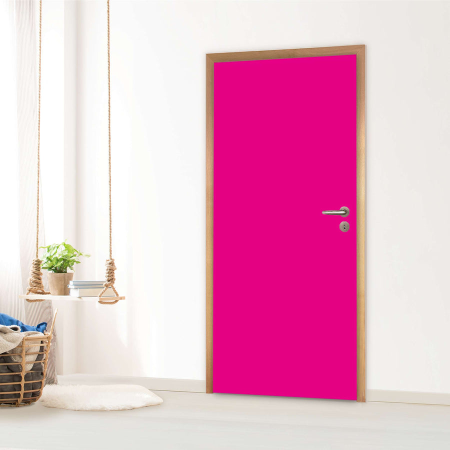 Türfolie Kinderzimmer - Pink Dark (Innen-/Außenfläche)