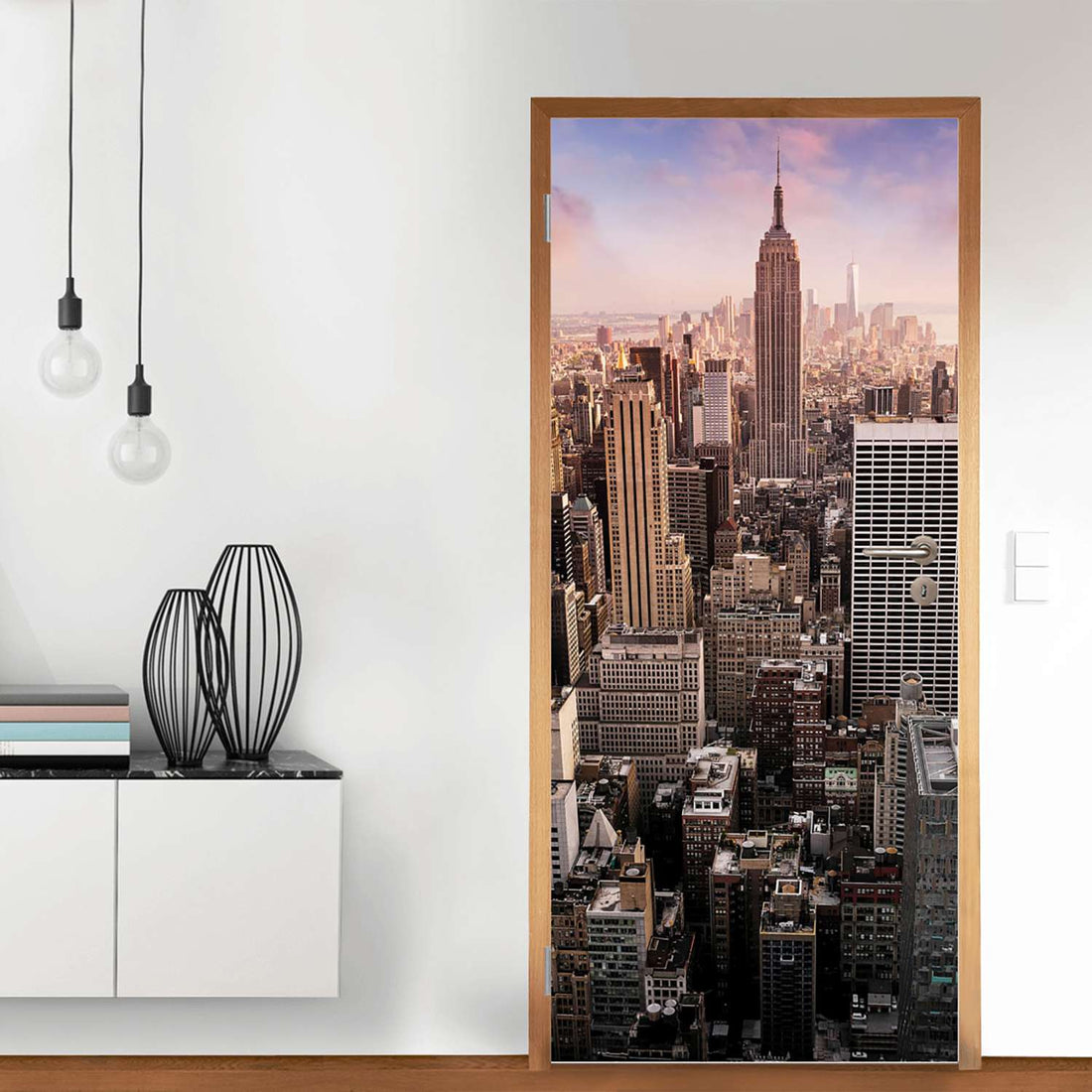 Türfolie Big Apple - Wohnzimmer (Innen-/Außenfläche)