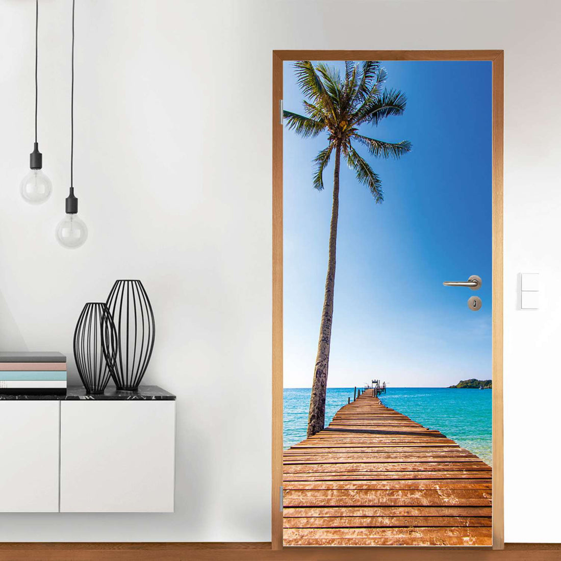 Türfolie Caribbean - Wohnzimmer (Innen-/Außenfläche)