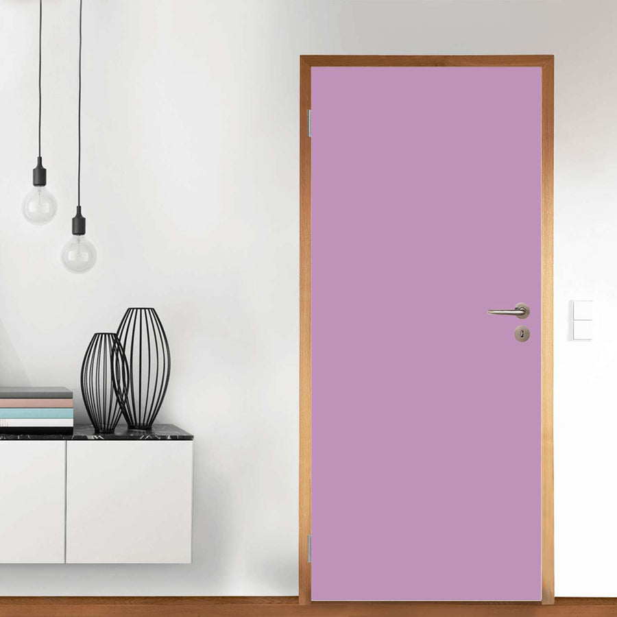 Türfolie Flieder Light - Wohnzimmer (Innen-/Außenfläche)