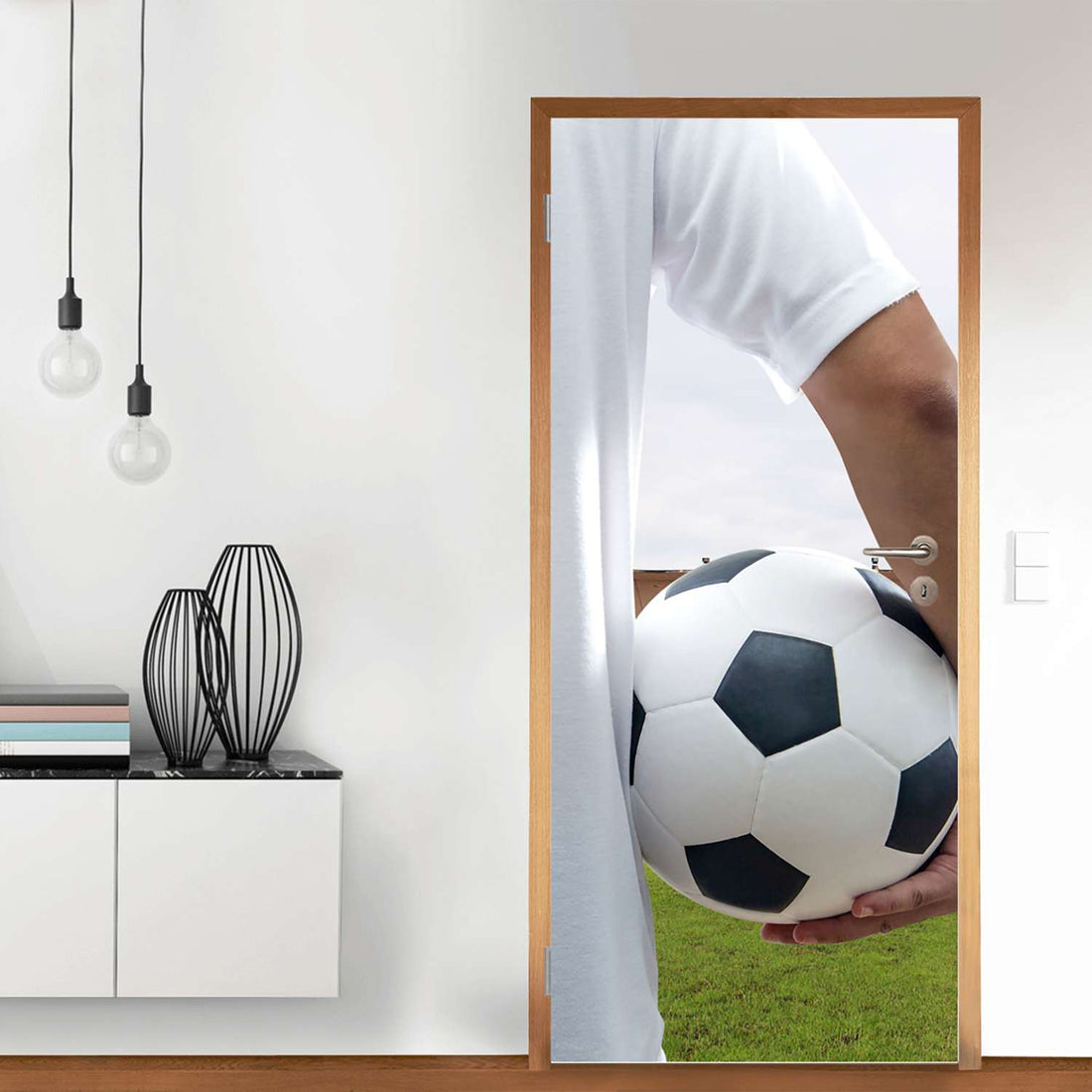 Türfolie Footballmania - Wohnzimmer (Innen-/Außenfläche)