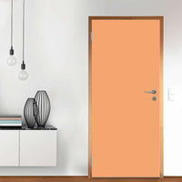 Türfolie Orange Light - Wohnzimmer (Innen-/Außenfläche)