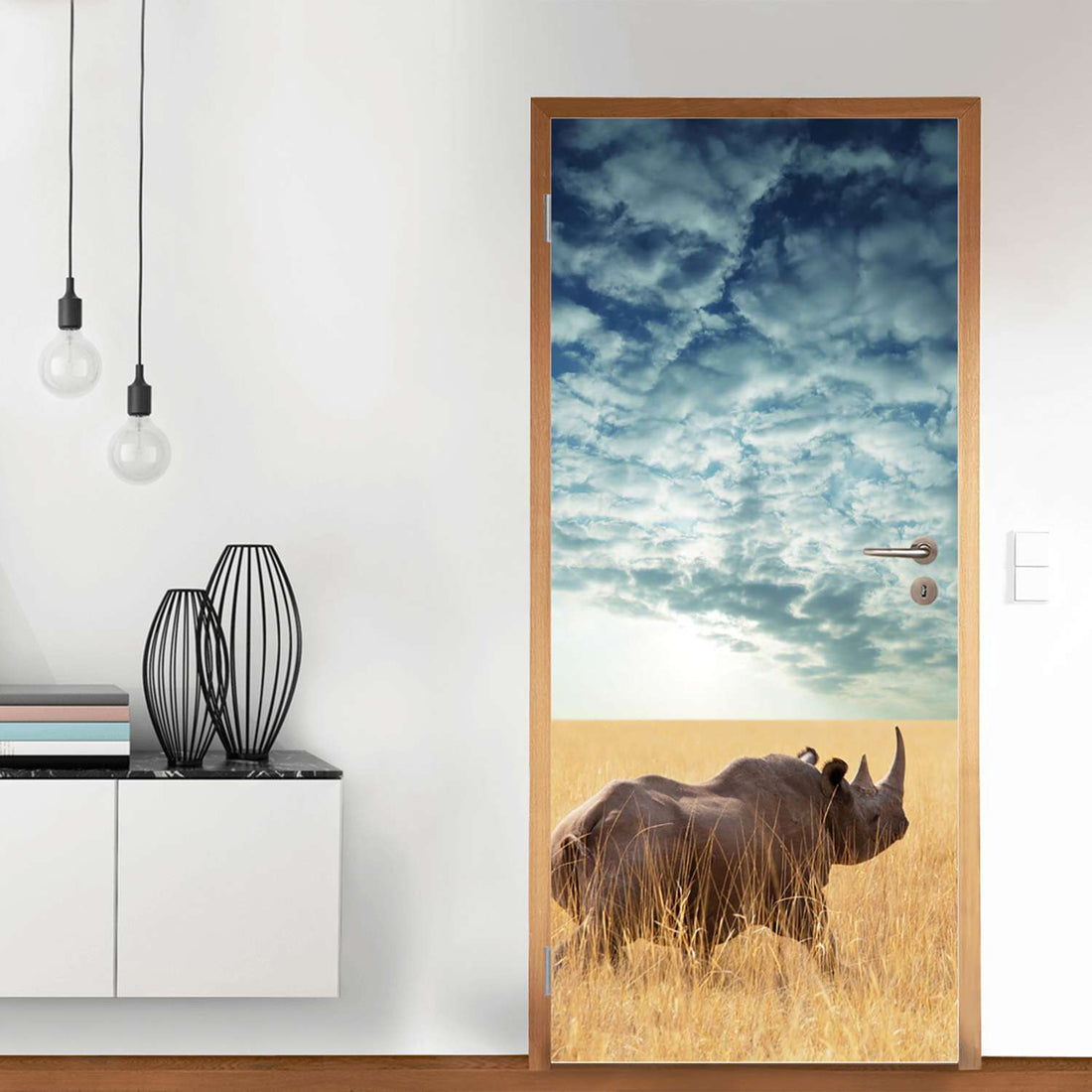 Türfolie Rhino - Wohnzimmer (Innen-/Außenfläche)