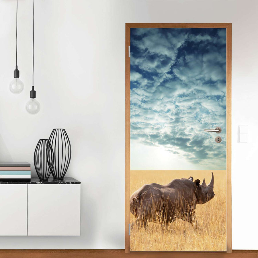Türfolie Rhino - Wohnzimmer (Innen-/Außenfläche)